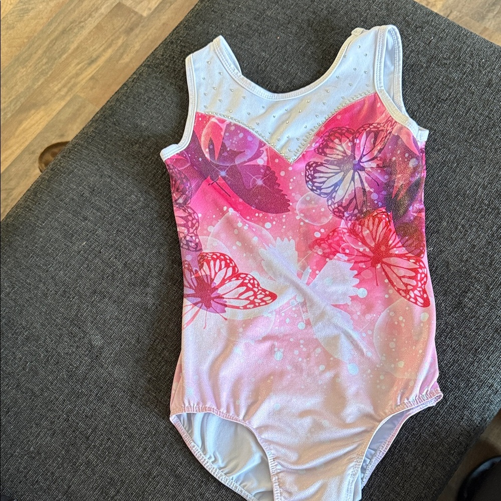 Pink Butterfly Leotard